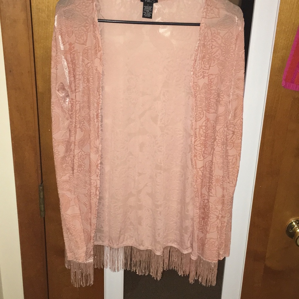 Pink cardigan
